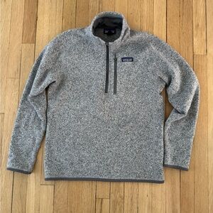Patagonia Gray Quarter-Zip Fleece Pullover
